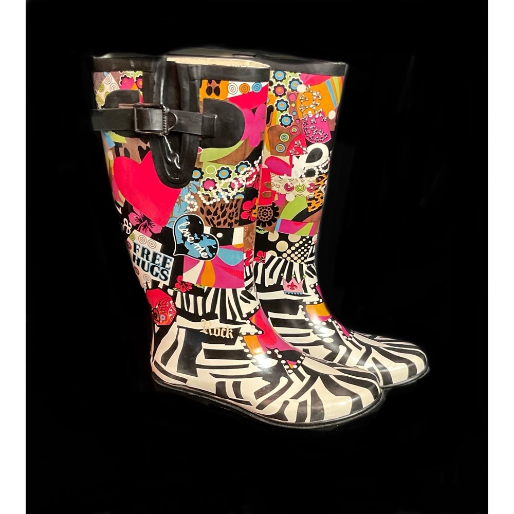 Ladies BUMPER rubber Rain boots size 6